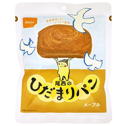 西尾のたたみ目まり食麺麭 メープル 1仕掛ける(36食) 45HP-M 尾西食料雑貨類#