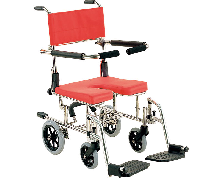 シャワー用車いす レッド KS10 カワムラサイクル TAISコード：00160-000224 74,718円