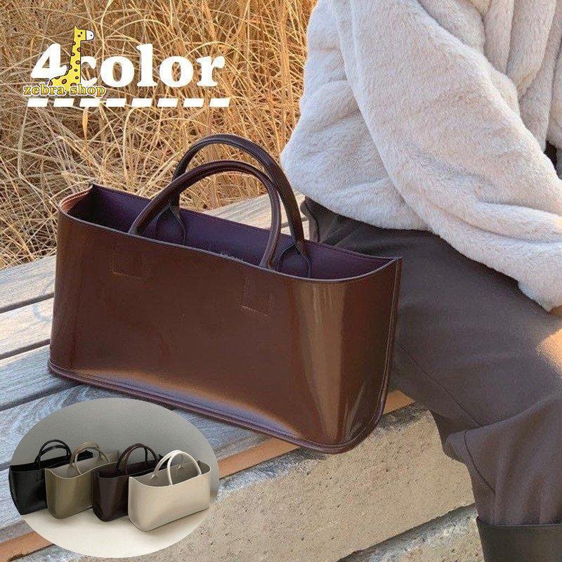 楽天市場】【送料無料】高級感のあるエナメルレディーストートバッグ