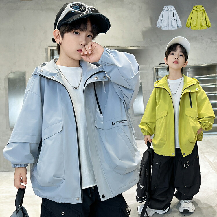 御山パーカー キッズ 上衣 小わっぱ服 アウター パーカー 上衣 上衣 前掛け ミリタリー 御坊っちゃん 御嬢さん ボンネット付き添い人 ハイネック 透け透け 格好のいい キッズファッション-コート・ジャケット-キッズ・ベビー・マタニティ