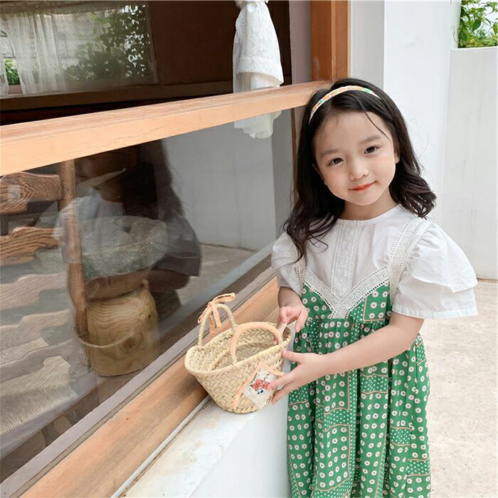 子供ドレス ワンピース 女の子 可愛いスタイル サスペンダースカート 入園 入学 ダンス衣装 結婚式 発表会 スクール 表彰式 式典 フラワーガール ベージュ 水玉 90 100 110 120 130 140 送料無料