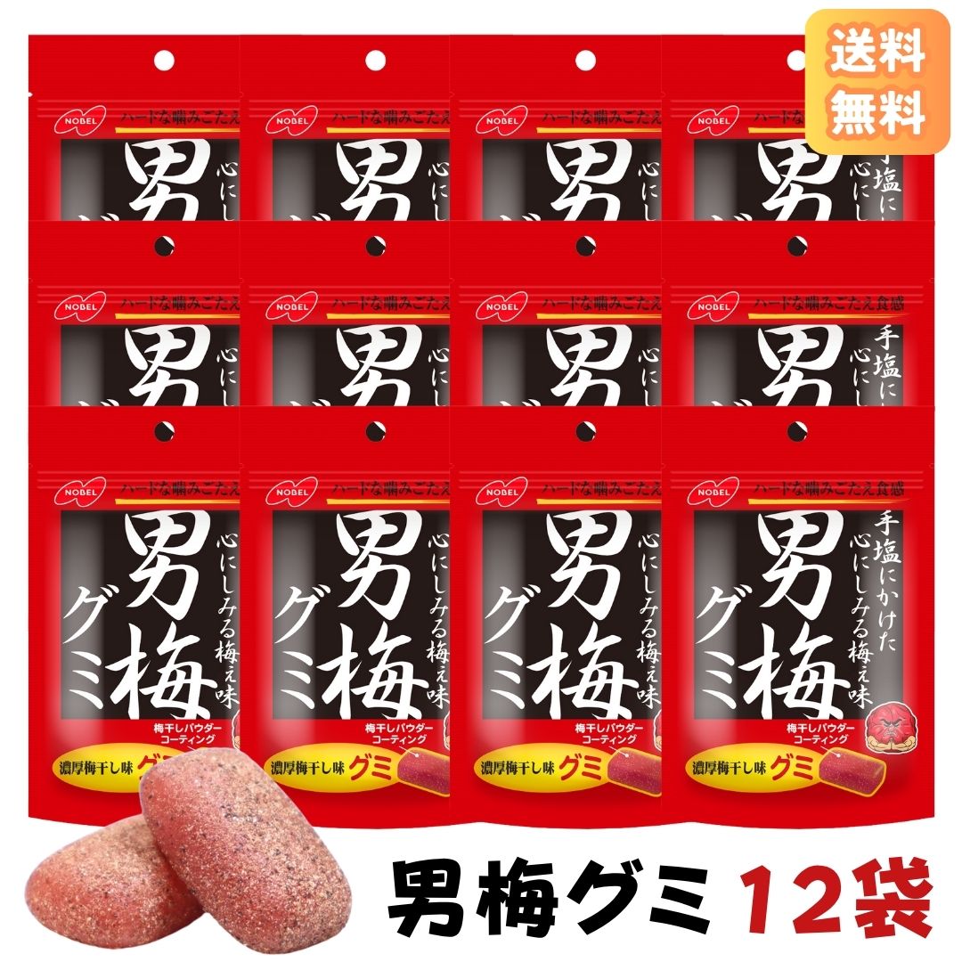 男梅グミ NOBEL ノーベル 男梅グミ 38g 入数:6 : ECJOY! - 通販 - Yahoo