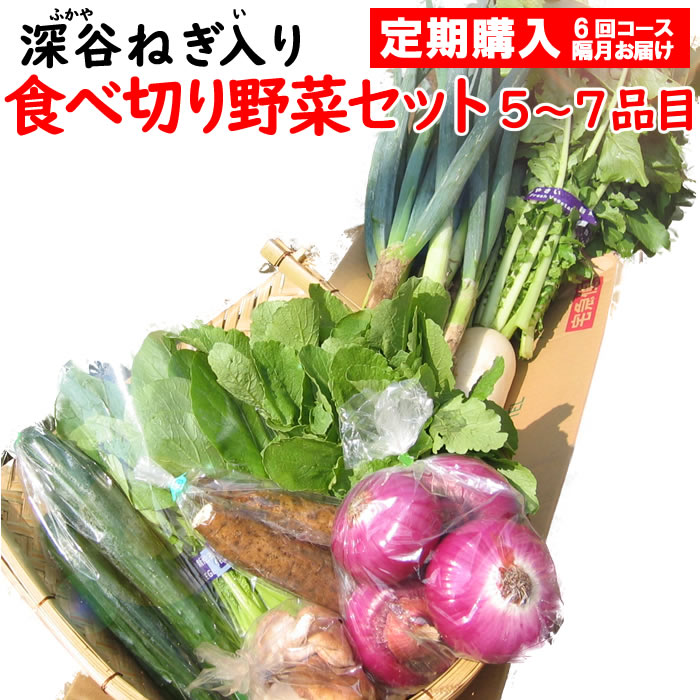 新鮮野菜セット 5〜7品目 （深谷ねぎ入り）