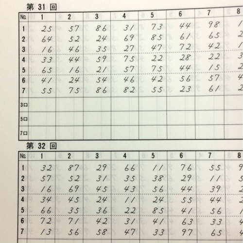 楽天市場 早く上達する 見取り暗算問題集 基礎編 青い本 16ページ 元気そろばん教室 楽天市場店