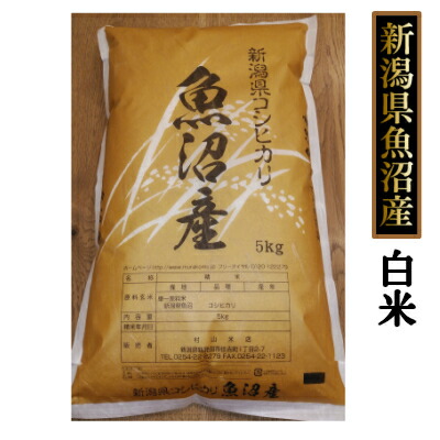 魚沼産コシヒカリ 5kg 白米（令和7年産）新米 送料無料［贈答兼備]