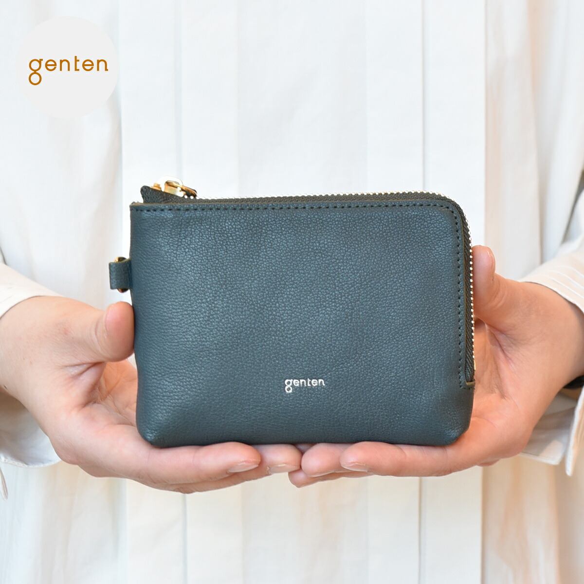 【ゲンテン公式】 genten 44315 ゲンテン フレスコ フラグメントケース マルチ スマートキーケース 大きめ キーケース レディース スマートキー 2個収納 ケース 小銭入れ 本革 ゴート スマートウォレット 大容量