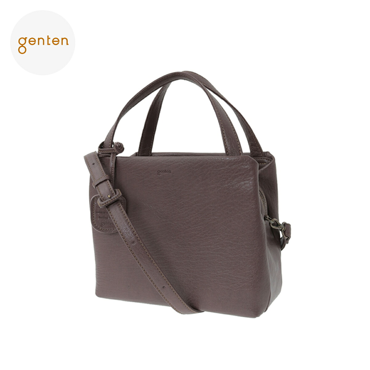 【ゲンテン公式】 genten 44127 ゲンテン ゴートベーシック 2WAY ボストンバッグ 本革ボストンバッグ レディース 大人 山羊革 ミニボストン コンパクト 日本製 シンプル 小さめ 丈夫 ゴートレザー｜genten公式ショップ