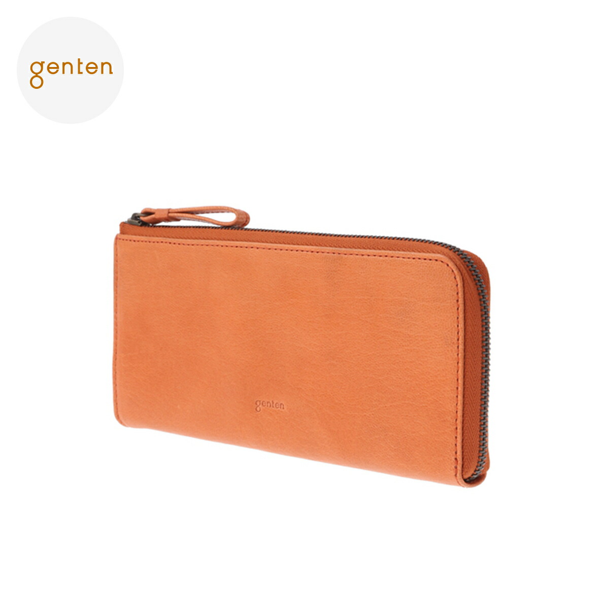 【ゲンテン公式】 genten 44361 ゲンテン ゴートベーシック Lファスナー長財布 新色ジュンクロ・チャ★本革長財布 山羊革 長財布 L字ファスナー 大容量 シンプル ゴートレザー