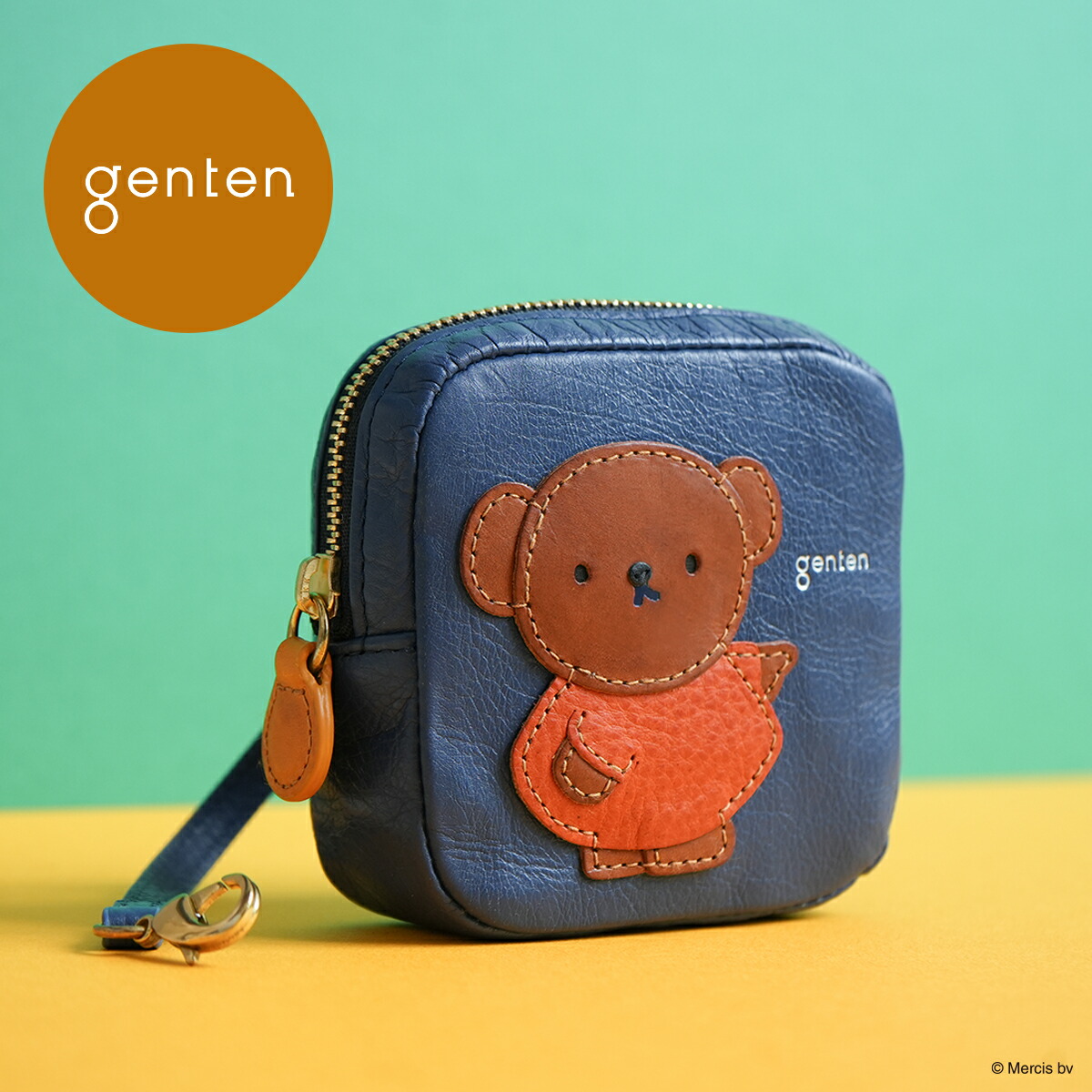 genten ミッフィーストラップ genten キーホルダー 「WEB限定」miffy collection ポーチ