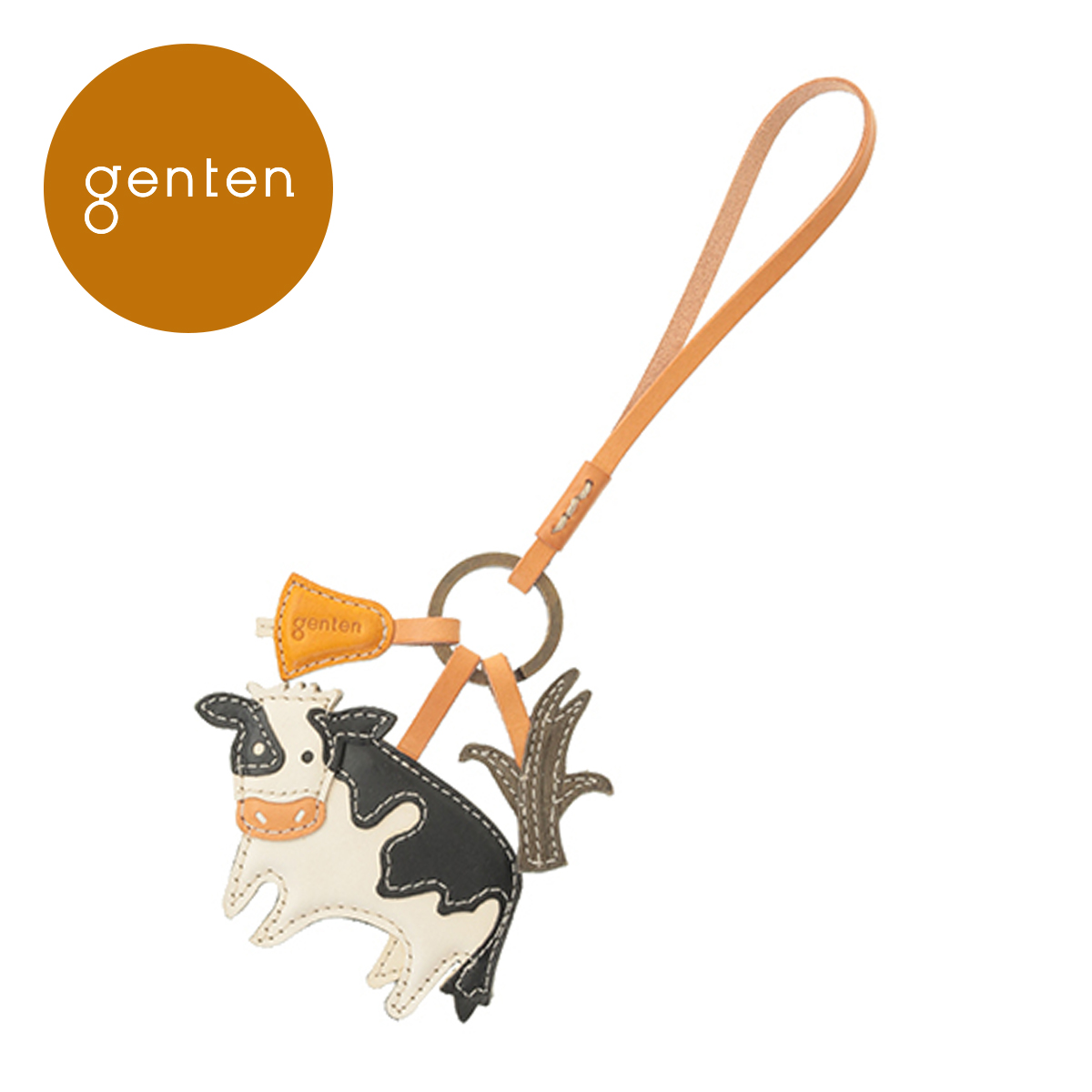 ゲンテン チワワ レザー チャーム 犬 本革 genten - キーホルダー