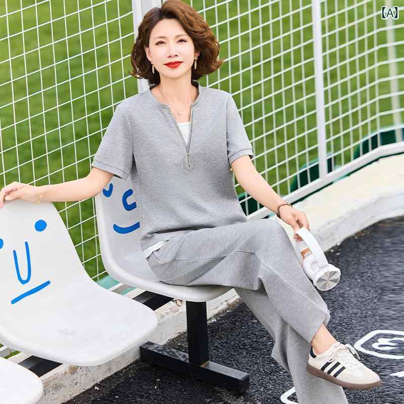 レディース 流行り物 春夏 秋冬 愛くるしげ オシャレ 韓国 御っ母さん うら若い 運動競技御召しもの 書き割り 心地好い 半袖 トップス ズボン 背広 書き割り