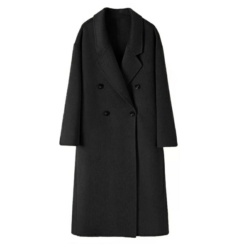 【百貨店SALE】ロング厚地の外套 チェスターコート レディース 厚地の外套 アウター 羊毛混 ロングジャケットロング丈 羽織り 生あたたかい 体型取りまかなう 事務室 心地好い 成年者 無地 好いたらしいめ ゆったり 好いたらしい 保温 カジュ