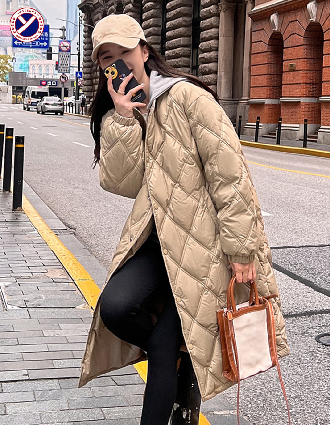 ロング厚地の外套 レディース 中綿 落ち込む上衣 ボンネット付き添い人 窈窕たる 2WAY 着痩せ 体型覆いかぶせる 軽さ パステル色の 防寒 防風 落ち込む厚地の外套 秋冬 S-2XL