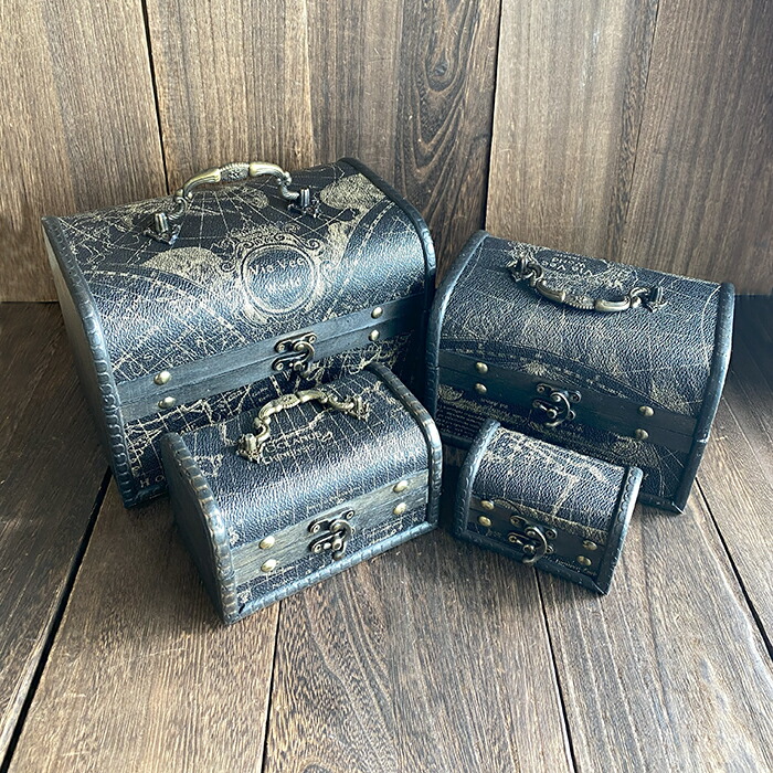 アンティーク ウッドボックス トランク 楽天市場】【Lサイズ】 ウッドボックス 花柄（ピンク
