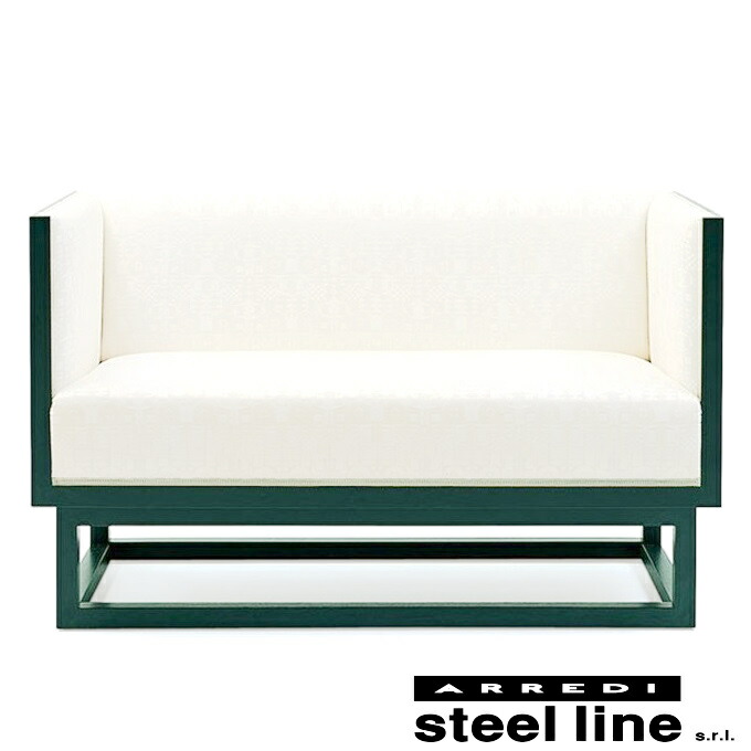 《100％MADE IN ITALY》ヨーゼフ・ホフマン CABINET SOFA 2Pスチール写真伝達ルート社DESIGN900 ソファ・ソファベッド-ソファ