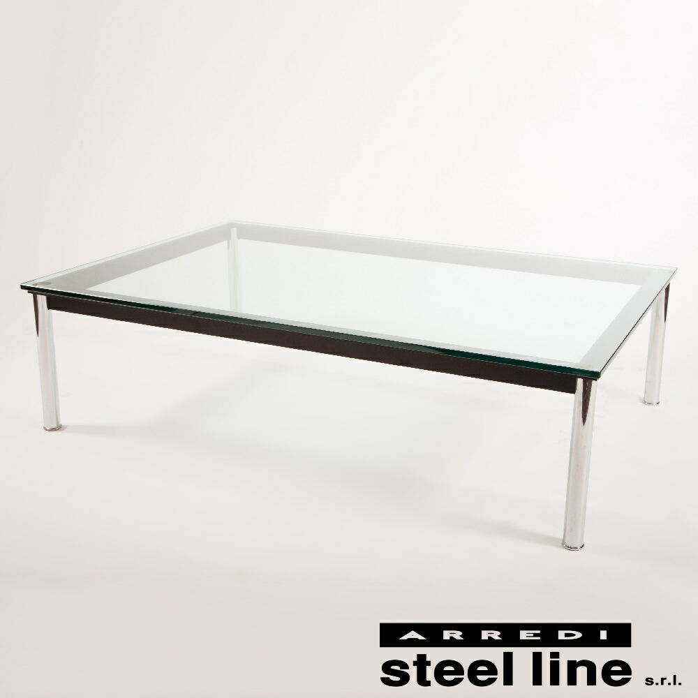 《100%MADE IN ITALY》コルビジェ LC10 120cm×80cm LOWタイプスティールライン社DESIGN900【コルビジェ】【LC10】|Genufine店