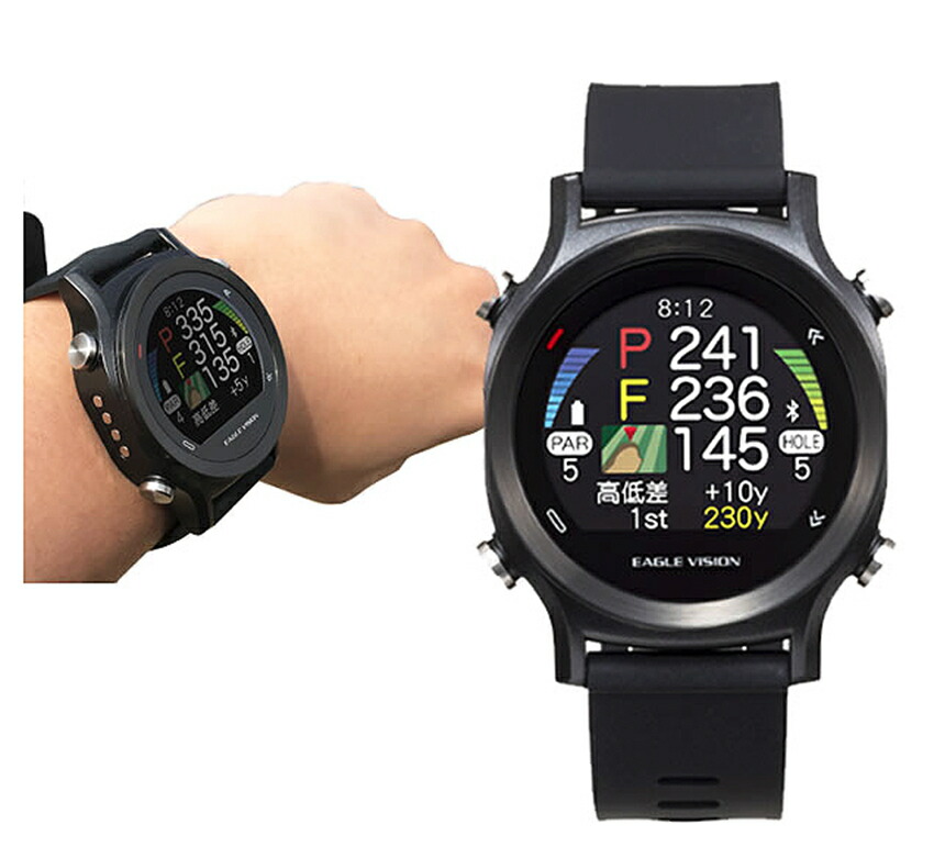 新モデルアサヒゴルフ EAGLE VISION watch ACE EV-933 BK イーグルビジョン ゴルフ 時計 高性能GPS搭載距離測定器 GPS  朝日ゴルフ 送料無料 ラッピング 最高級のスーパー