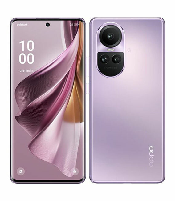 【中古】【安心保証】 OPPO Reno10 Pro 5G A302OP[256GB] SoftBank グロッシーパープル