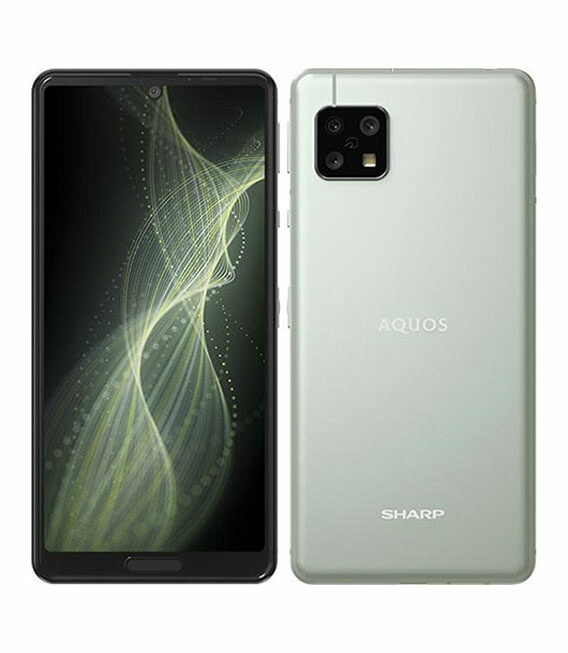 メーカー純正品[充電不要 1年保証] AQUOS sense5G オリーブシルバー 64