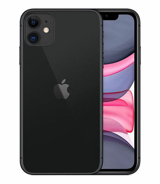 【中古】【安全性のある引き受ける】 iPhone11[64GB] UQ可動性 黒いこと