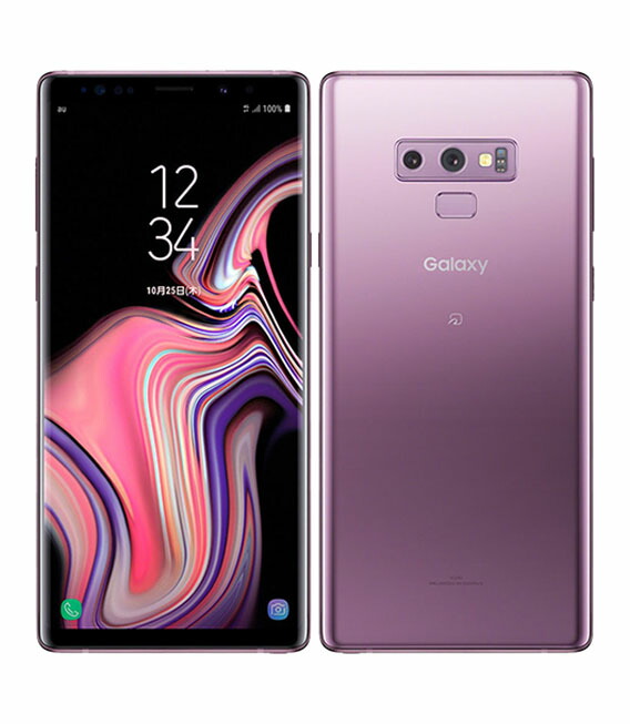 【中古】【安心保証】 Galaxy Note9 SCV40[128GB] au ラベンダーパープル