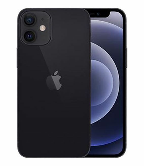 【中古】【安心保証】 iPhone12 mini[64GB] UQモバイル ブラック