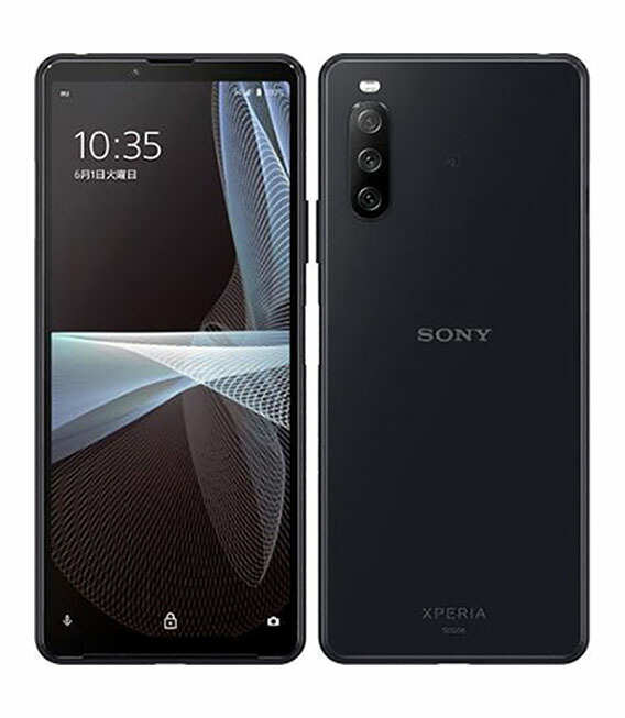 【中古】【安全性のある引き受ける】 Xperia 10 III SOG04[128GB] au 黒いこと