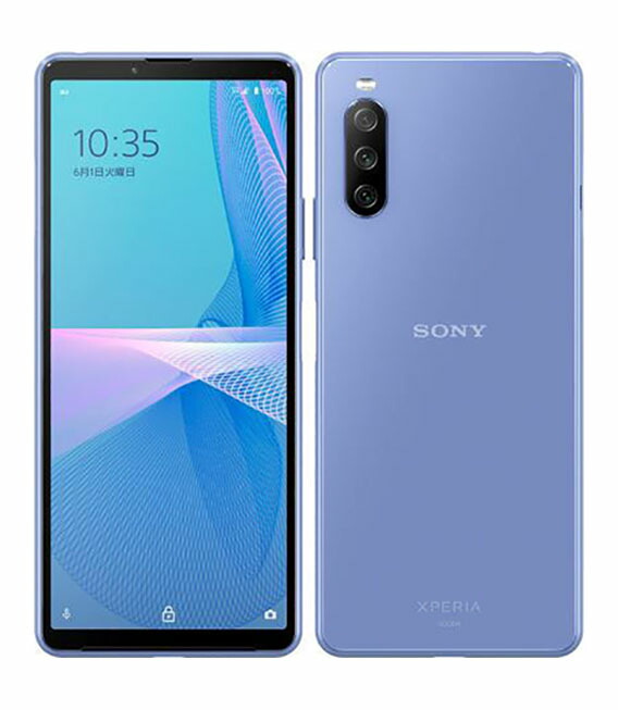 【中古】【安全性のある引き受ける】 Xperia 10 III SOG04[128GB] au 青み