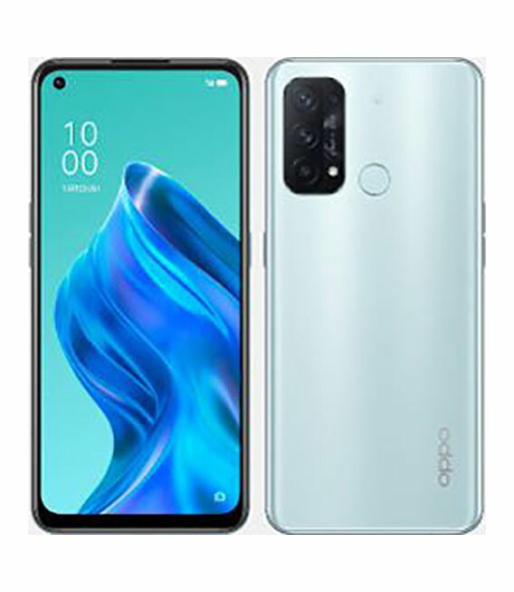 【中古】【安心保証】 OPPO Reno5 A CPH2199[128GB] モバイル アイスブルー