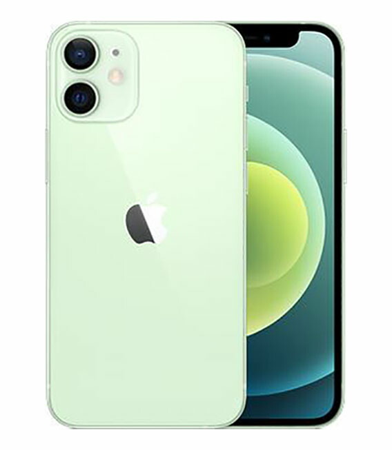 【中古】【安心保証】 iPhone12 mini[64GB] モバイル グリーン