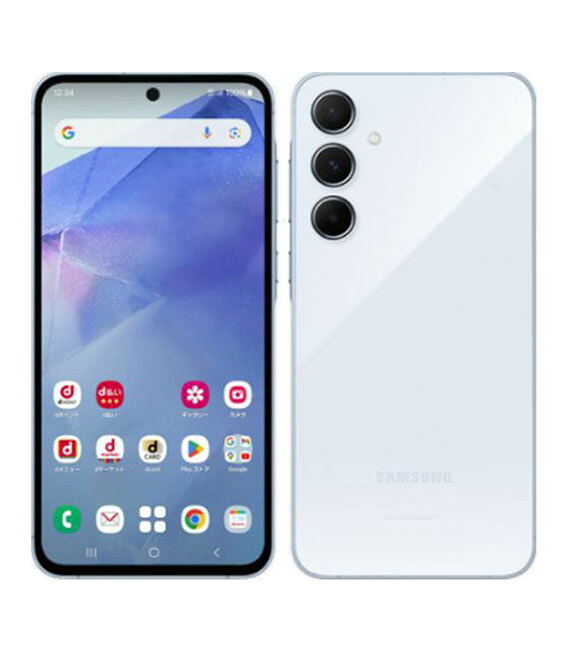 【中古】【安心保証】 Galaxy A55 5G SC-53E[128GB] docomo オーサムアイスブルー｜ゲオモバイル