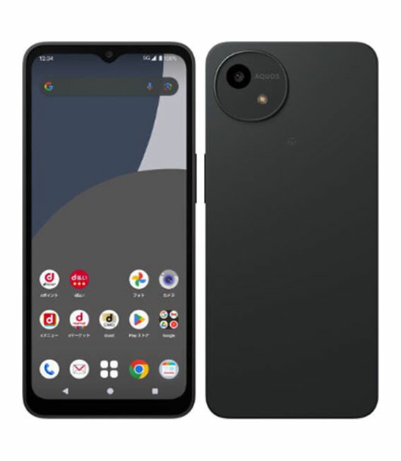 【中古】【安心保証】 AQUOS wish4 SH-52E[64GB] docomo ブラック