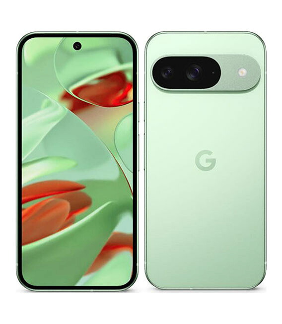 【中古】【安心保証】 Google Pixel 9[128GB] au ウィンターグリーン