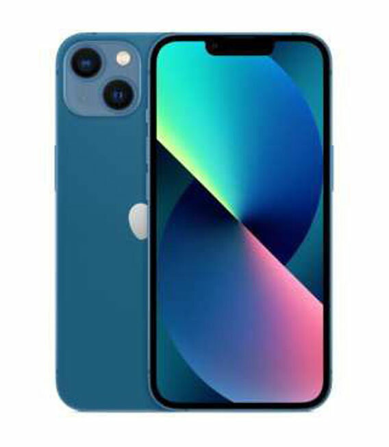 【中古】【安心保証】 iPhone13[256GB] モバイル ブルー