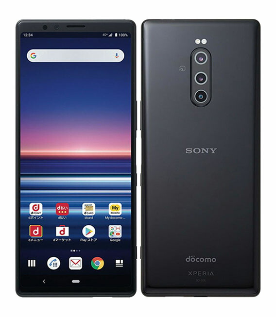 【中古】【楽になること引き受ける】 Xperia 1 SO-03L[64GB] docomo 黒いこと