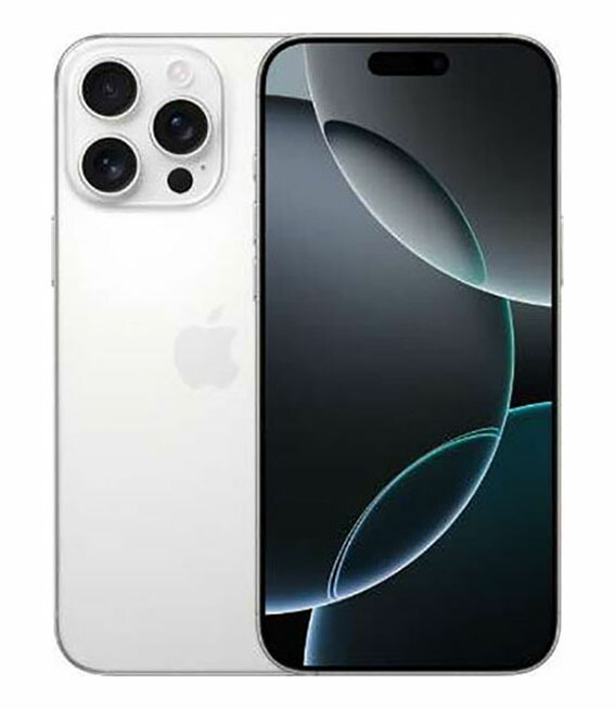 【中古】【安心保証】 iPhone16 Pro Max[256GB] SIMフリー ホワイトチタニウム