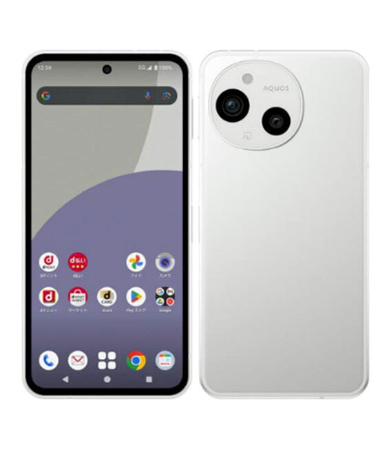 【中古】【安心保証】 AQUOS sense9 SH-53E[128GB] docomo ホワイト