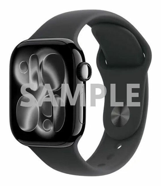 【中古】【楽になること引き受ける】 Series11[42粍/GPS]軽銀 ジェット機黒いこと Apple Watch