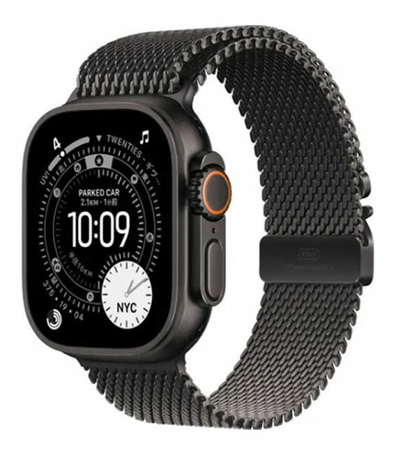 【中古】【楽になること引きうける】 Ultra3[49粍/セルラー]チタン 黒いこと Apple Watch