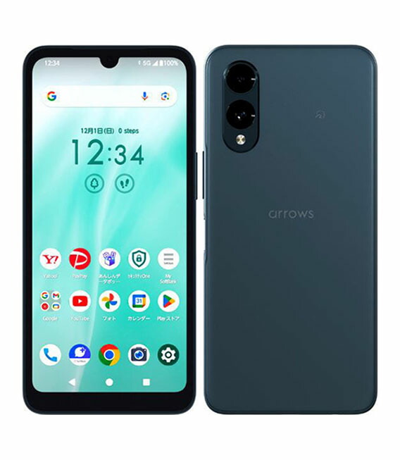 【中古】【安全性のある引き受ける】 arrows We2 A402DC[64GB] SoftBank ネイビーグリーン
