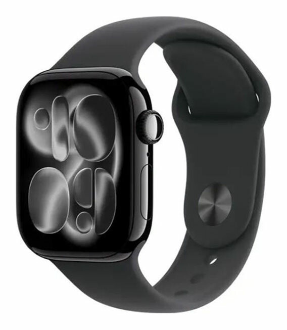 【中古】【楽になること引き受ける】 Series11[46粍/セルラー]軽銀 ジェット機黒いこと Apple Watch