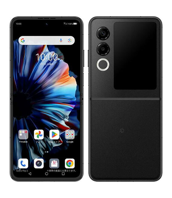 【中古】【安心保証】 nubia Flip 2 A404ZT[128GB] Y!mobile ブラック