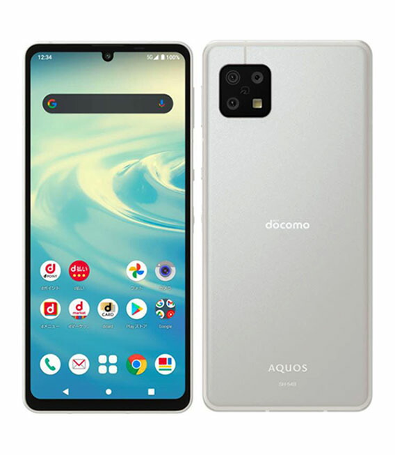 【中古】【安全性のある引き受ける】 AQUOS sense6 SH-54B[64GB] docomo しろがね色