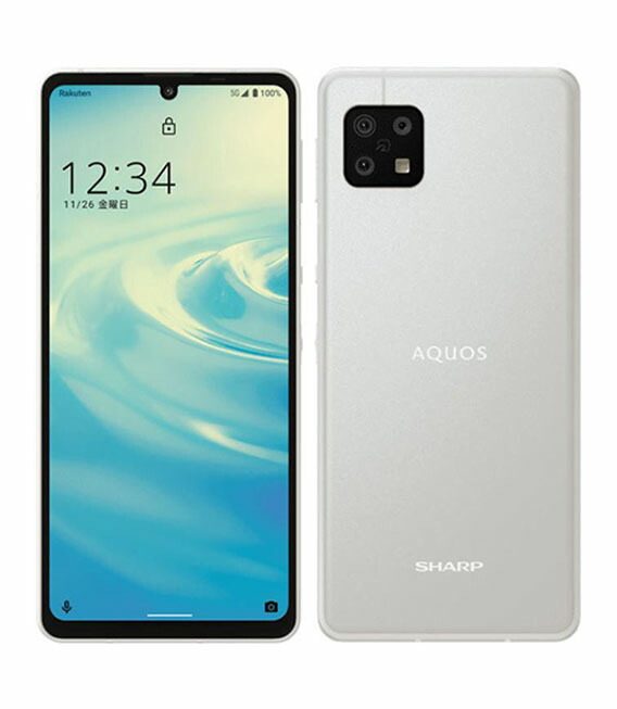 【中古】【安全性のある引き受ける】 AQUOS sense6 SH-RM19[64GB] 可動性 しろがね色