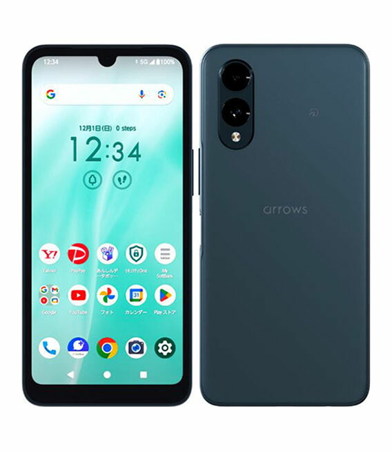 【中古】【安全性のある引き受ける】 arrows We2 A402FC[64GB] SoftBank ネイビーグリーン