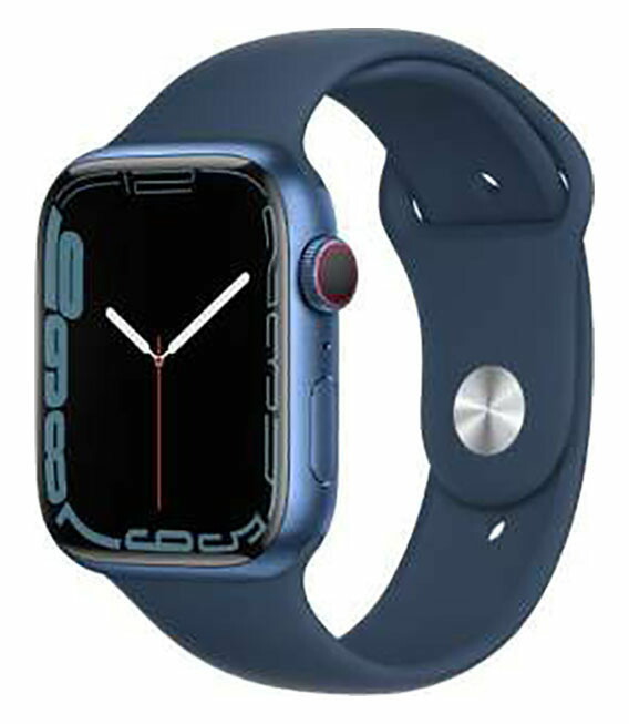 【中古】【安心保証】 Series7[45mm/セルラー]アルミ ブルー Apple Watch