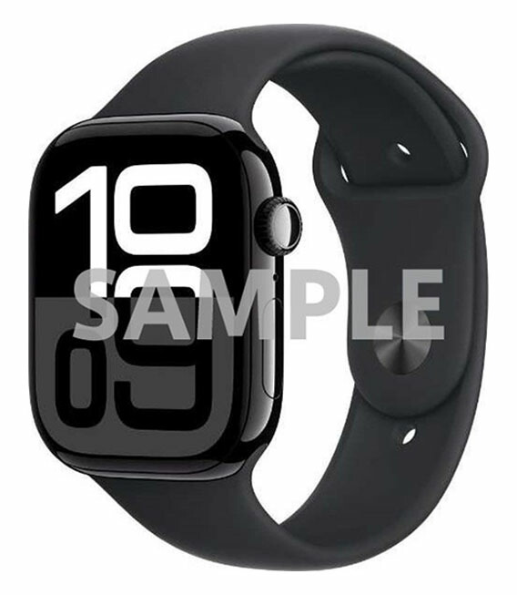 【中古】【安心保証】 Series10[46mm/GPS]アルミ ジェットブラック Apple Watch