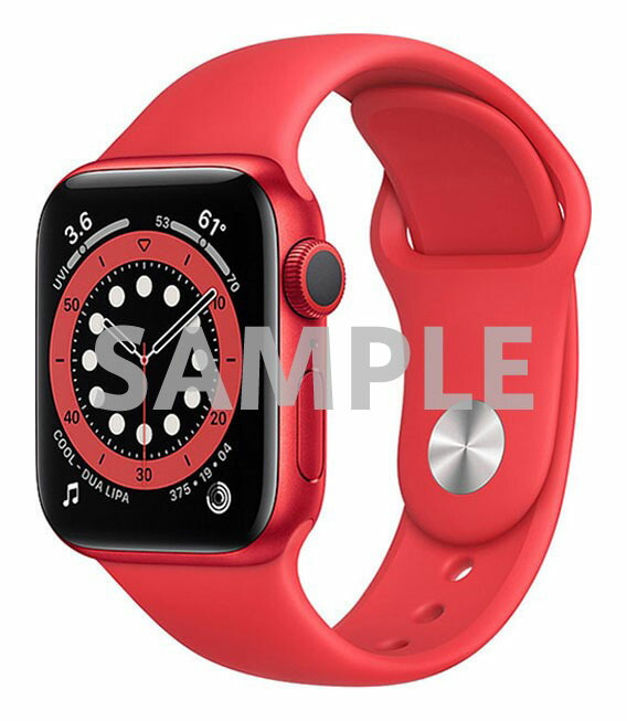 【中古】【安全性のある引き受ける】 Series6[44粍/セルラー]軽銀 赤いこと Apple Watch
