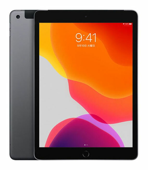 【中古】【安心保証】 iPad 10.2インチ 第7世代[32GB] セルラー au スペースグレイ