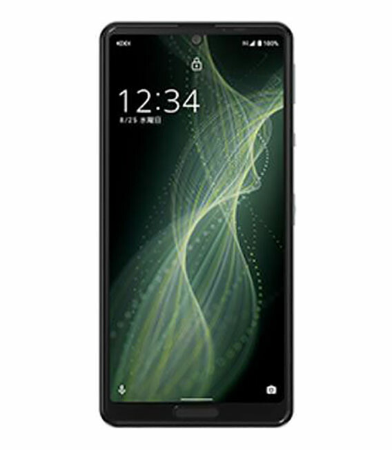 【中古】【安全性のある引き受ける】 AQUOS sense5G SHG03[64GB] SIM無償性 オリーブしろがね色 JCOM版